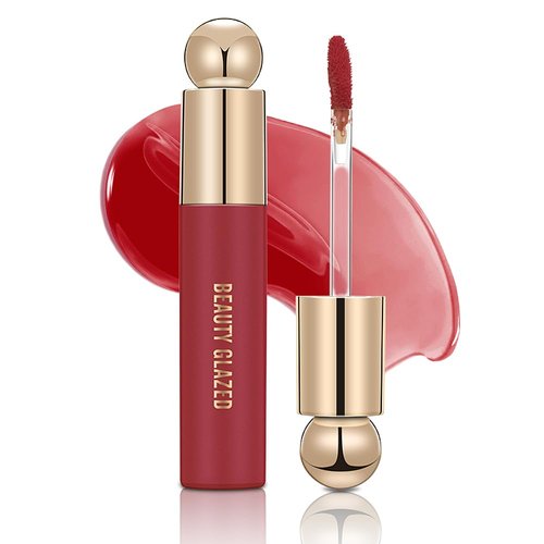 MYUANGO Hydrating Lip Care Lip Tint, Moisturizing Lip Oil,Shiny Lip Glow Vegan Plumping Lip Gloss for Dry Lips (107, Travel Size)
