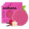 ANIHANA Feel-Good Soap 3 Pack with Coconut Oil and Shea Butter Gentle Cleansing Paraben Free Cruelty Free Refreshing Berry Vanilla Scent 4.2 oz each