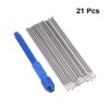Exceart 20Pcs Tattoo Pen Holder For Skin Marking Pen Skin Surfer Stencil Pen Holder (Blue Pen Holder Blue Pen Refill)