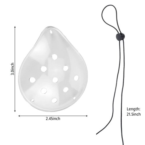 4 Pcs 9-Hole Plastic Eye Patches with 4 Elastic Rope, Breathable and Comfortable, Eye Protection, Suitable for Children, Adults Eye Surgery Covering, Breathable After Surgery Eye Protection