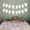 Sursurprise Baby Clothes Shower Decorations, 2Pcs Baby Clothes Banners for Boys Girls Baby Shower Gender Reveal Neutral Party Supplies