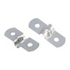 Sydien 50Pcs M5 2Hole Strap U Bracket Tube Strap Stainless Steel Rigid Pipe Strap Clamp