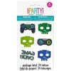 Multicolor Gamer Birthday Tattoos - (24 Count) - Fun & Vibrant Temporary Tattoos, Perfect for Parties and Events