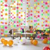 110feet UV Star Paper Neon Garland Neon Streamers Black Light Neon Decorations for Dark Glow Party UV Reactive Neon Party Favors Glow in The Dark Party Supplies Wedding Birthday Banners Decorations