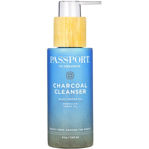 Activated Charcoal Cleanser with Morrocan Argan Oil & Black Pepper, Gentle Face Wash