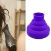 Universal Collapsible Hair Dryer Diffuser, Silicone Blow Dryer Diffuser Attachment Portable Travel Hair Dryer Diffuser for Home Hair Salon, Suitable for Nozzle 1.4 in to 2 in (Purple)