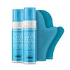 MineTan Self Tanner Kit - Coconut Water Self Tan Foams with Self Tanning Mitt Applicator + Exfoliating Mitt, Clean Self Tanner with Antioxidants, Vegan, Cruelty Free, No Fake Tan Smell, Orange Tones