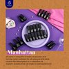 Beetles 23 Pcs Gel Nail Polish Kit - Manhattan Collection Nude Glitter Burgundy Red Brown Champagne Gold Fall Gel Polish Soak Off UV Glossy & Matte Top Base Coat Gifts for Women All Season