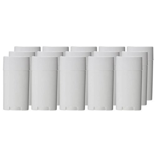 Wholesale 15ML BPA Free White Empty Plastic Oval Deodorant Containers Lip Balm Tubes Lipstick Tube For Crayon Chapstick Homemade(20PCS)