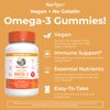 Vegan Omega 3 6 7 9 Gummies by MaryRuth's | Up to 4 Month Supply | Omega 3 Supplement with Flaxseed Oil | Omega 3 Gummies | No Fish Taste | Non-GMO | 120 Count