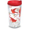 Tervis Festive Christmas Holiday Season Cardinals Made in USA Double Walled Insulated Tumbler Travel Cup Keeps Drinks Cold & Hot, 16oz, Classic