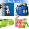 Skylety 50 Pcs Mini Stuffed Animals Set Cute Safari Plush Animal Toys Bulk Tiny Plush Keychain Animals Decoration for Teacher Student Award Decorations Party Favors