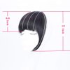 Clip in Bangs Fringe Real Human Hair Bang Clip in Hair Extensions Clip on Bangs with Temples