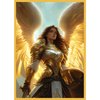 Digital Sorcery Studio Angel Warrior Game Card Sleeves 102 Pack – Perfect Fit for TCG, MTG, Giada Font of Hope & Angel Commander Decks - Premium Standard Card Sleeves for Magic The Gathering