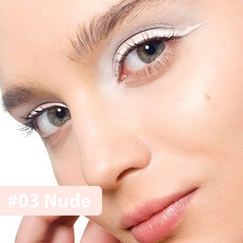 Kaely Nude Pencil Eyeliner,Sharpenable Multi-Use Gel Eyeliner Pencil,Waterproof Smudge proof Eye Liner Pen,Long Lasting Smooth Eye Makeup,delineador de ojos contra el agua,03