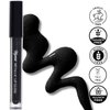 Mynena Diamond Lips | Black with Silver Metallic Finish Lip Gloss | High-Shine, Non-Sticky, Non-Drying | Lipstick Topper | Ebony