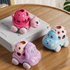 Toys for Baby Girl Gifts, Baby Girl Toy Cars, Car Toys, Pink Play Cars for Girls, Push and Go Rattle Car for Infant Girl Birthday Gift for Baby Girls Valentines Day Gifts