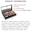 Vtrem Professional Makeup Palette Set, 36 Colors Eyeshadow + 28 Lip Glosses + 4 Concealer Powder + 3 Blushers + 2 Contouring + 1 Highlight + 3 Brushes + Mirror, Make Up Palette Set