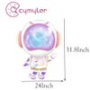 Pink Astronaut space balloon,Two the Moon Party supplies balloons pink moon shape balloons for girl space theme/Galaxy UFO party decor
