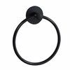 Besteffie Adhesive Towel Ring Self Adhesive Hand Towel Ring Stainless Steel Rustproof Bathroom Towel Holder Wall Mount SUS 304 Stainless Steel Matte Black,Bathroom Hand Towel Holder
