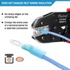 Plustool Crimping Tool for Heat Shrink Connectors AWG22-10, Ratcheting Wire Terminal Crimper - Crimping Pliers - Electrical Crimping Tool