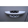 Black and White Polka Dots Car Auto Door Handle Trim Molding Scratch Protector 2 Door Pack