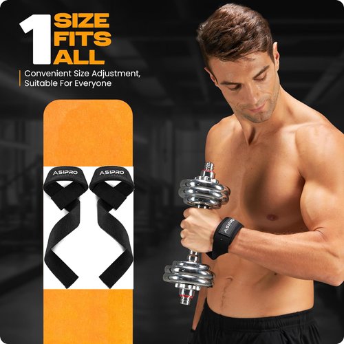 ASIPRO Wrist Straps for Weightlifting Men & Women Wrist Wraps for Weightlifting Muñequeras para Gym Weight Lifting Wrist Wraps for Bench Press Gym Wrist Straps Gym Wrist Support for Working Out