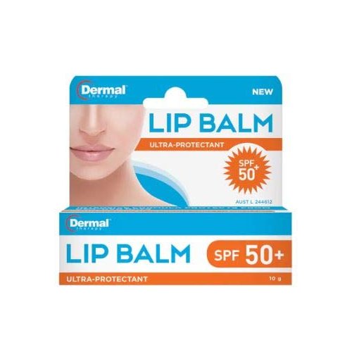 DERMAL THERAPY Lip Balm SPF50 10g -has Been Designed to Nourish and Hydrate The Lips Whilst Providing Protection from Sun Exposure and Moisture Loss