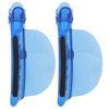 2PCS Sectioning Clips, Hair Sectioning Clip, No Trace Hair Clips, Heat Insulation Easy Speed Separator Clip Hair Cutting Clips Blue for Wig Extension Hair Highlighting