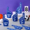 100 Pieces Mini Foam Finger #1 Sports Fan Foam Finger Sport Party Favors Basketball Baseball Football Soccer Team Cheerleader Gifts for Sporting Events Birthday Party Supplies(Navy Blue)
