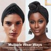 Head Scarf for Women's Hair Ribbed Head Wraps for Black Women Knotted African Turban Cancer Chemo Headwear for Women