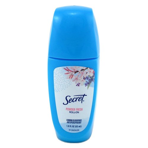 Secret Deodorant Powder Fresh 1.8 Ounce Roll-On (53ml) (Pack of 3)