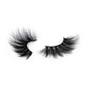 wiwoseo 25MM Lashes False Eyelashes Long Dramatic Faux Mink Fake Eye Lashes Thick Cross Fluffy Volume 4 Pairs Pack