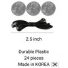 AURORA PIN 24pcs Hair Clips Set, Hair Barrettes for Women and Girls, Hair Accessories for Thick Thin Fine Hair, Small, Black