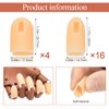 ANCIRS 20 Pack Fake Hand Silicone Finger Cover, Fingertip Replacement Accessory for Nail Art Practice