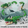 BDXEJV Creator 3 in 1 Animals Building Set, 12 Forest & Sea Animal Figures Toys, Compatible with Lego Animals Collectible Building Toy, Party Favors Gifts for Kids, Boys & Girls 8 Plus Years Old