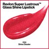 Revlon Super Lustrous Glass Shine Lipstick, Flawless Moisturizing Lip Color with Aloe, Hyaluronic Acid and Rose Quartz, Shine Stealer (024), 0.15 oz
