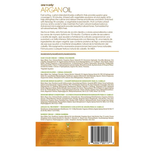 One 'n Only Argan Oil Fast 10 Permanent Hair Color Kit 7A Cool Medium Blonde, Gray Hair Coverage in 10 Minutes, Helps Maintain Natural Moisture Balance, Advanced Micro-Pigments for Natural Tones