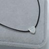 YienDoo Fashion Silver Tiny Love Choker Necklace Chain Dainty Leather Collar Short Necklace Punk Charm Jewelry for Women and Girls