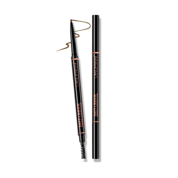 Kyannkara Eyebrow Pencil Stereoscopic Eye Makeup Eyebrow Makeup, Long Lasting, Waterproof and Smudge-proof(Darkbrown)