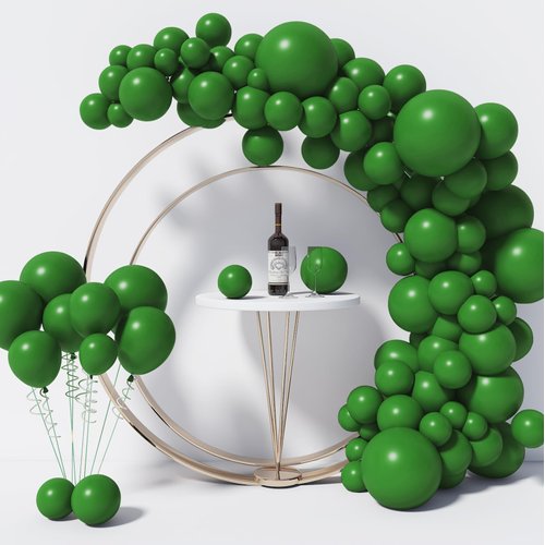 130PCS Dark Green Balloons Different Sizes 18" 12" 10" 5" Balloon Garland Arch Kit perfect for Birthday Party, Graduation, Baby Shower, Wedding,Decoration Anniversary (Dark Green Balloons)