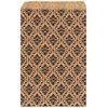 My Craft Supplies 100 Kraft Flat Merchandise Bags with Black Damask Print (4x6)