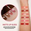 VIOLA HOUSE Lipstick Lip Liner Set, Matt Lipstick Liquid, Lip Liner Waterproof and Non-Fading, Nude Lip Liner Lip Gloss. (5)