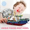 MEOA Fishing Boat Building Blocks Toys 582pcs Marine Theme City Ship Model Building Kits Fishing Ships Building Set for Boys Ideal Gifts for Kids and Adults