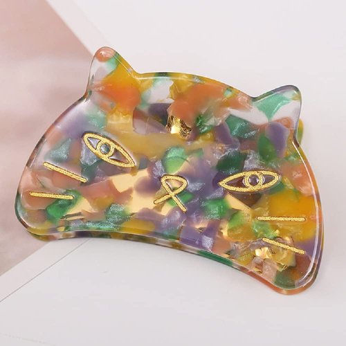 Cute Cat Hair Clips,Claw Clips for Girls,Acetate Hair Clips for Women,S4