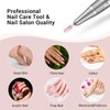 MelodySusie Crystal Top Mandrel Bit for Nails, 3/32'' Easy Off Nail Drill Bits for Sanding Bands, Suitable for Acrylic Nails Gel Manicures and Pedicures, Rose Pink