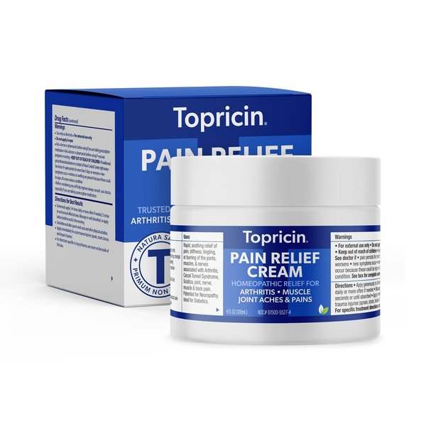 Topricin Pain Relief Cream 4 oz