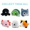 TeeTurtle - The Original Reversible Werewolf Plushie - Cute Sensory Fidget Stuffed Animals That Show Your Mood - Perfect for Halloween!