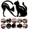 IDDFEVE 4 Pcs Eyeliner Stencils for Cat Eye Winged and Smokey Eyeshadow Applicators Shaper Tool Guide (10 Different Effects)