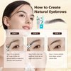 Eyebrow Pen - 4 Tip Micro-Fork Microblading Eyebrow Pen - Waterproof Eyebrow Pencil with Hair Like Strokes - Create Natural Eyebrows, Long Lasting, Smudgeproof
